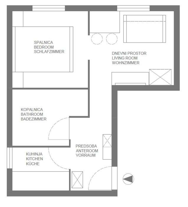 Elegant Central Apt Maribor W/Parking Buitenkant foto